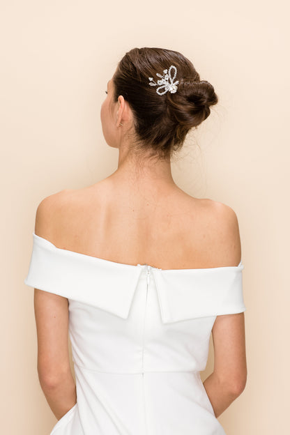 MIA CRYSTAL BEADED BRIDAL HAIR STICK Wedding Sale