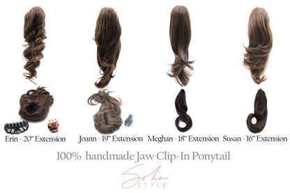 Susan - 16" Futura Wavy Jaw Clip-In Ponytail Extension Hair Extension Soho Style
