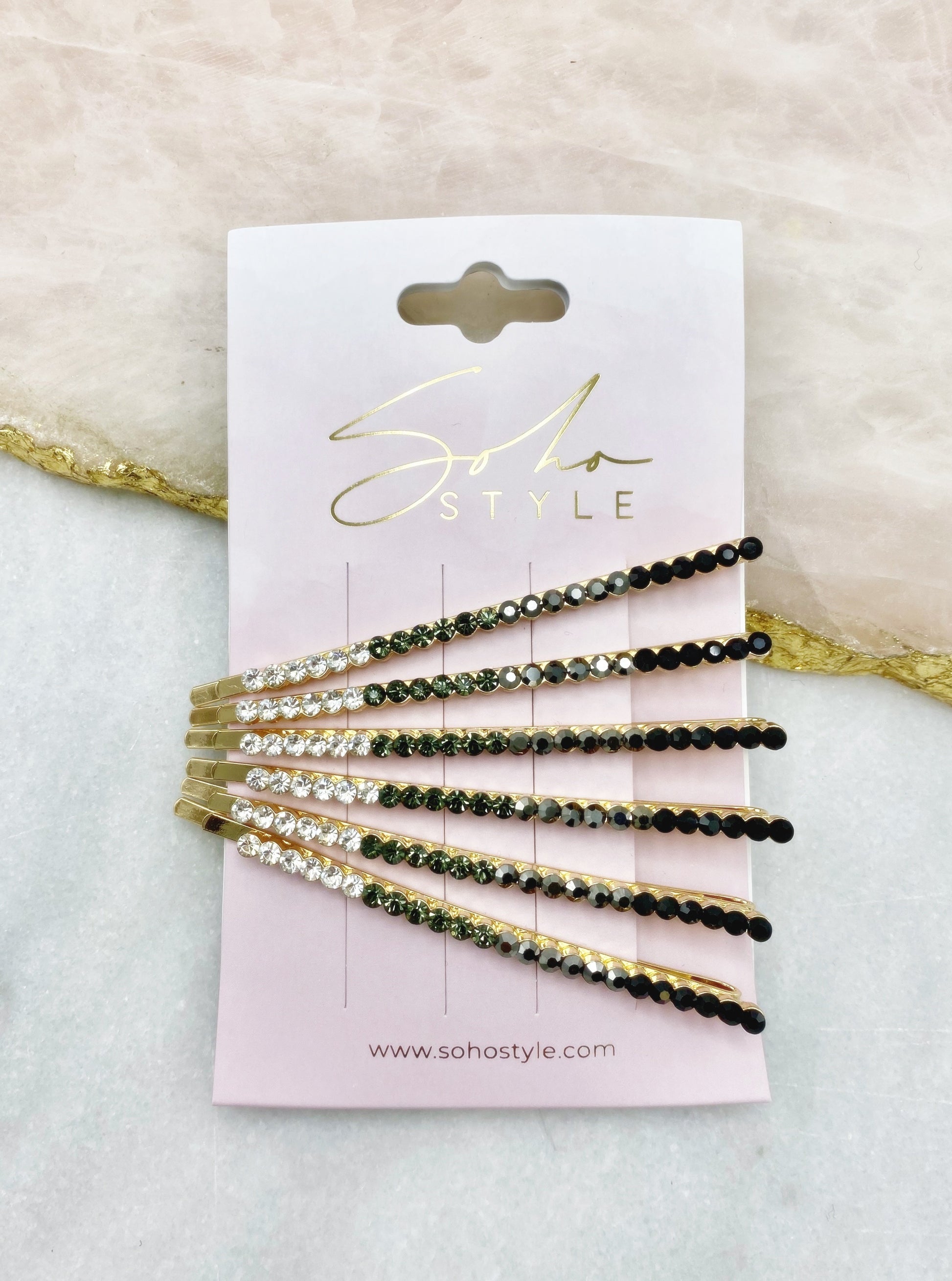 Ombre Crystal Bobby Pin 6 PCS Set Bobby Pins 2019