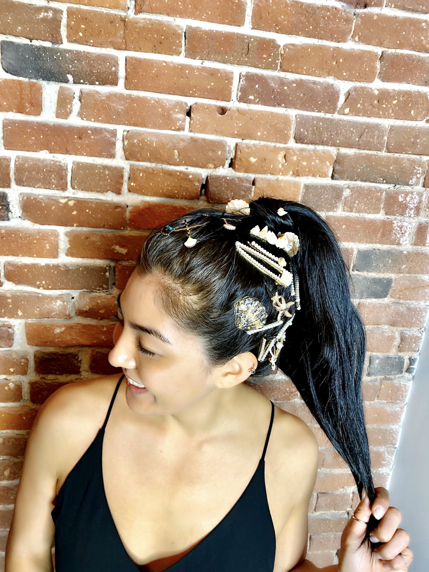 Large Gilded Pearl Hair Clip Set – Soho Style