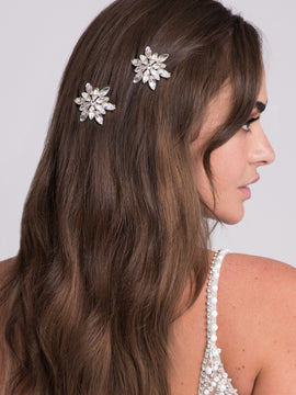 Marquise-Cut Rhinestone Barrette