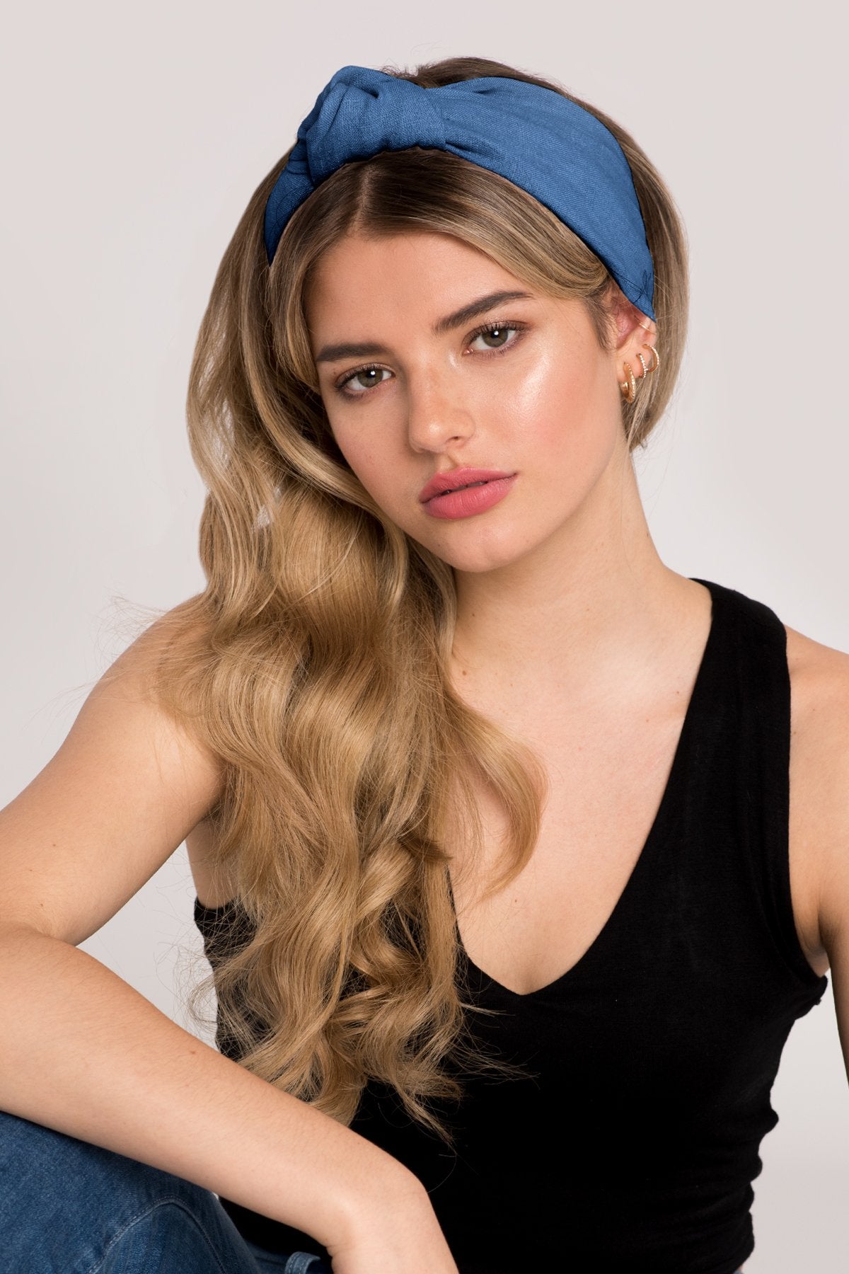 Retro Top-Knot Linen Headband Headband 2019