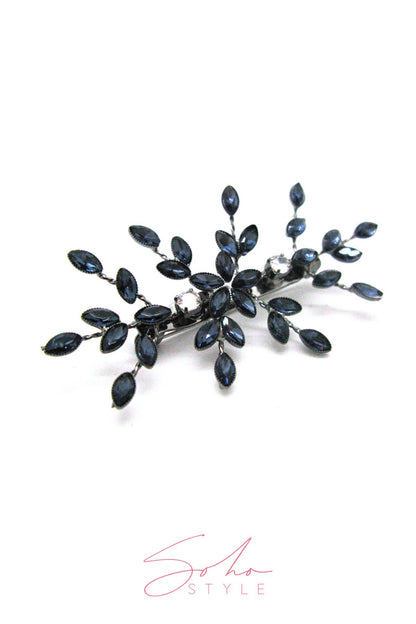 Crystal Rhinestone Floral Pin Brooch Brooch Soho Style