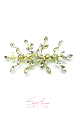 Crystal Rhinestone Floral Pin Brooch Brooch Soho Style