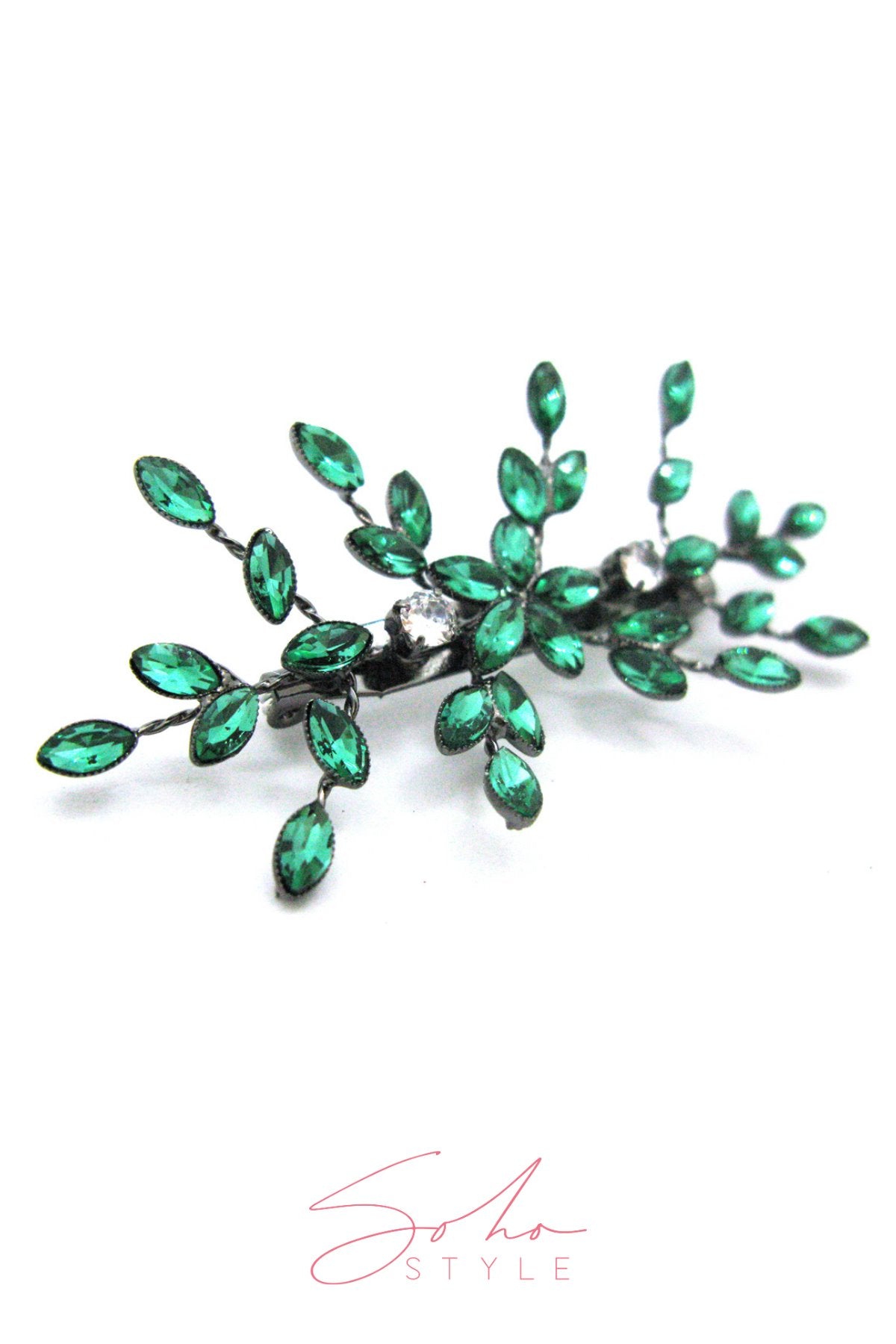 Crystal Rhinestone Floral Pin Brooch Brooch Soho Style
