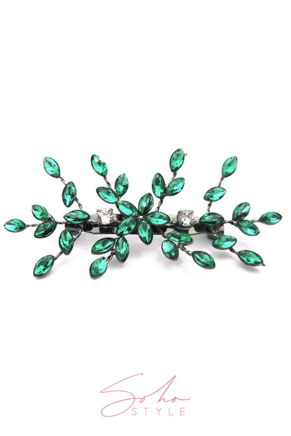 Crystal Rhinestone Floral Pin Brooch Brooch Soho Style