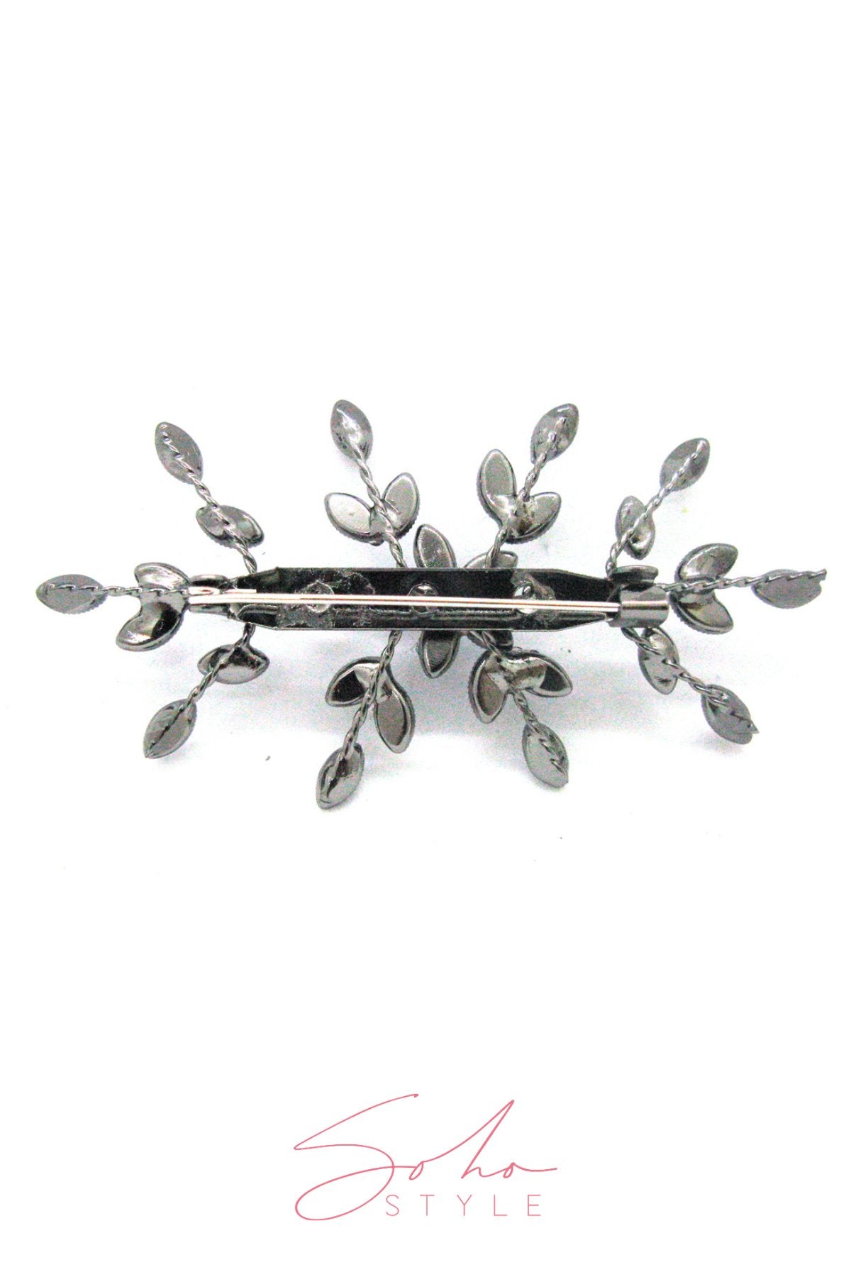 Crystal Rhinestone Floral Pin Brooch Brooch Soho Style