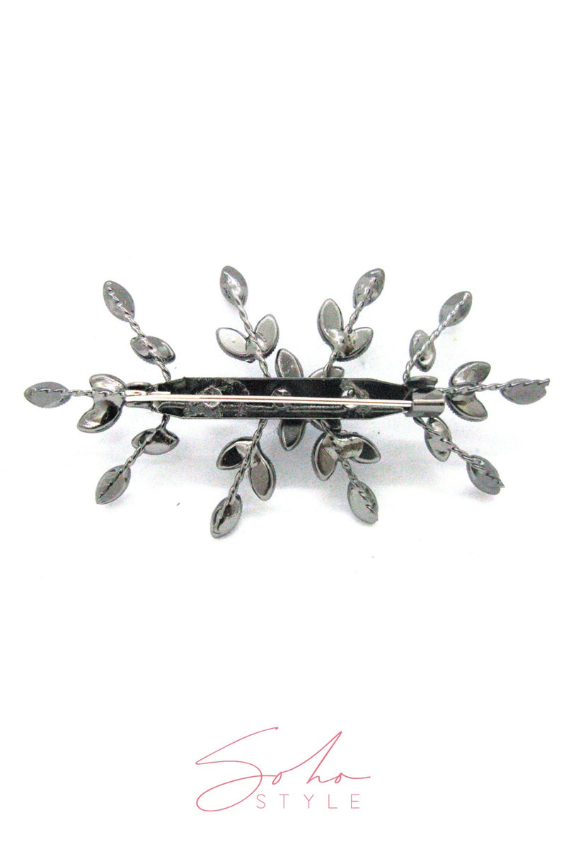 Crystal Rhinestone Floral Pin Brooch Brooch Soho Style