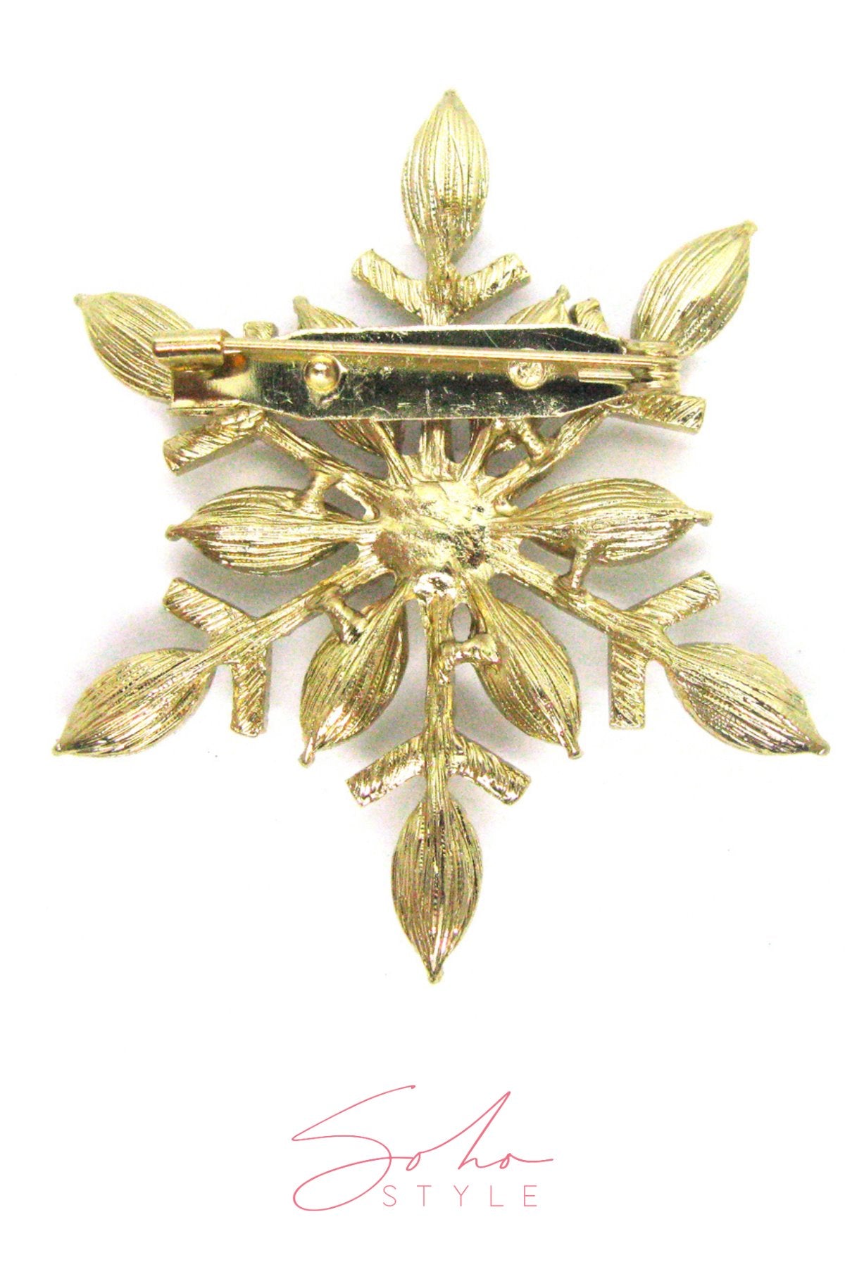 Crystal Stunning Snowflake Brooch Brooch Soho Style