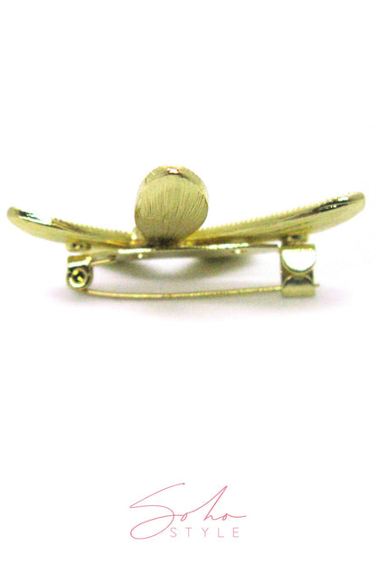 Daisy Flower Crystal Pearl Brooch Brooch Soho Style