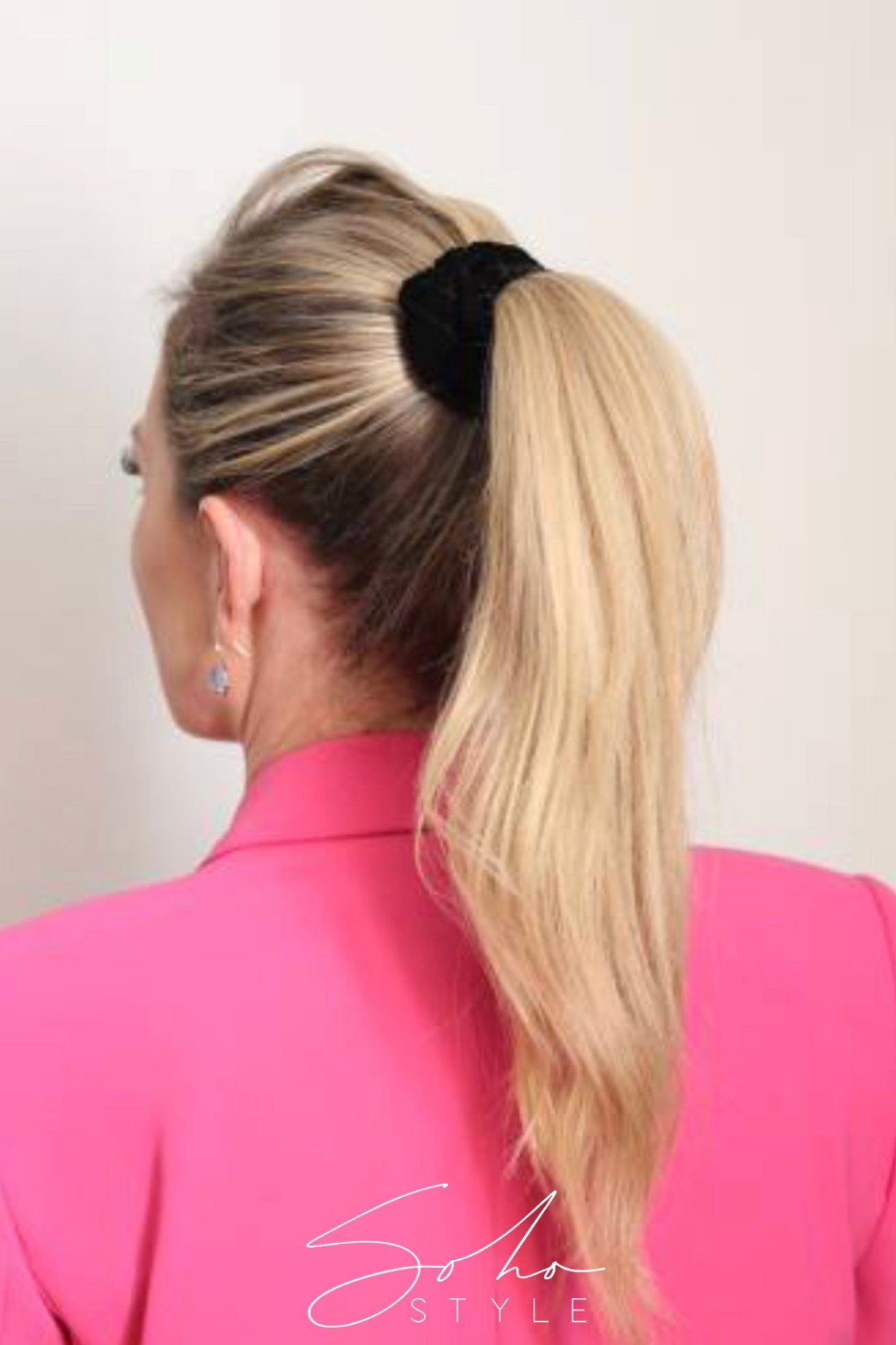 EXTRA LONG VELVET RIBBON SCRUNCHIE Ponytail Holder Soho Style