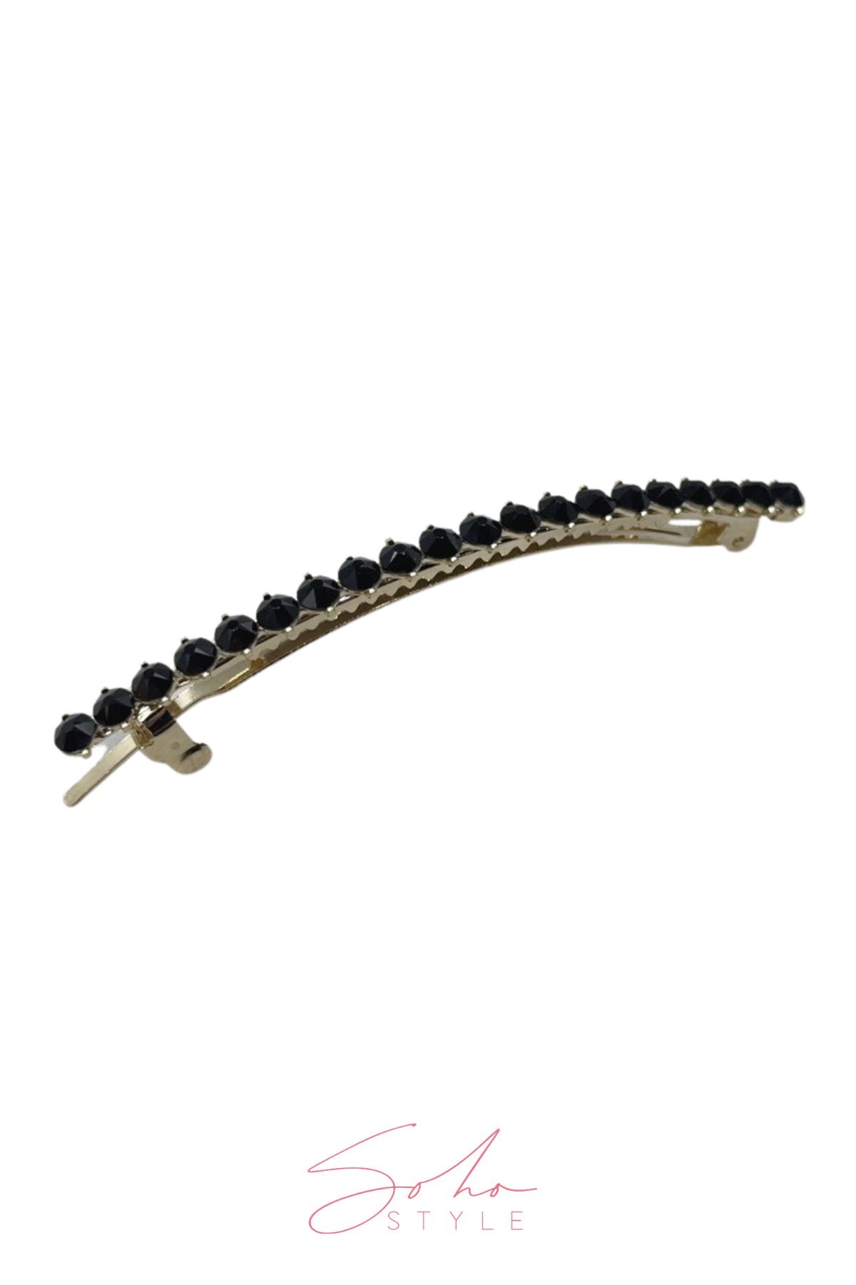 Crystal Long Slender Hair Barrette Clip Barrette Soho Style