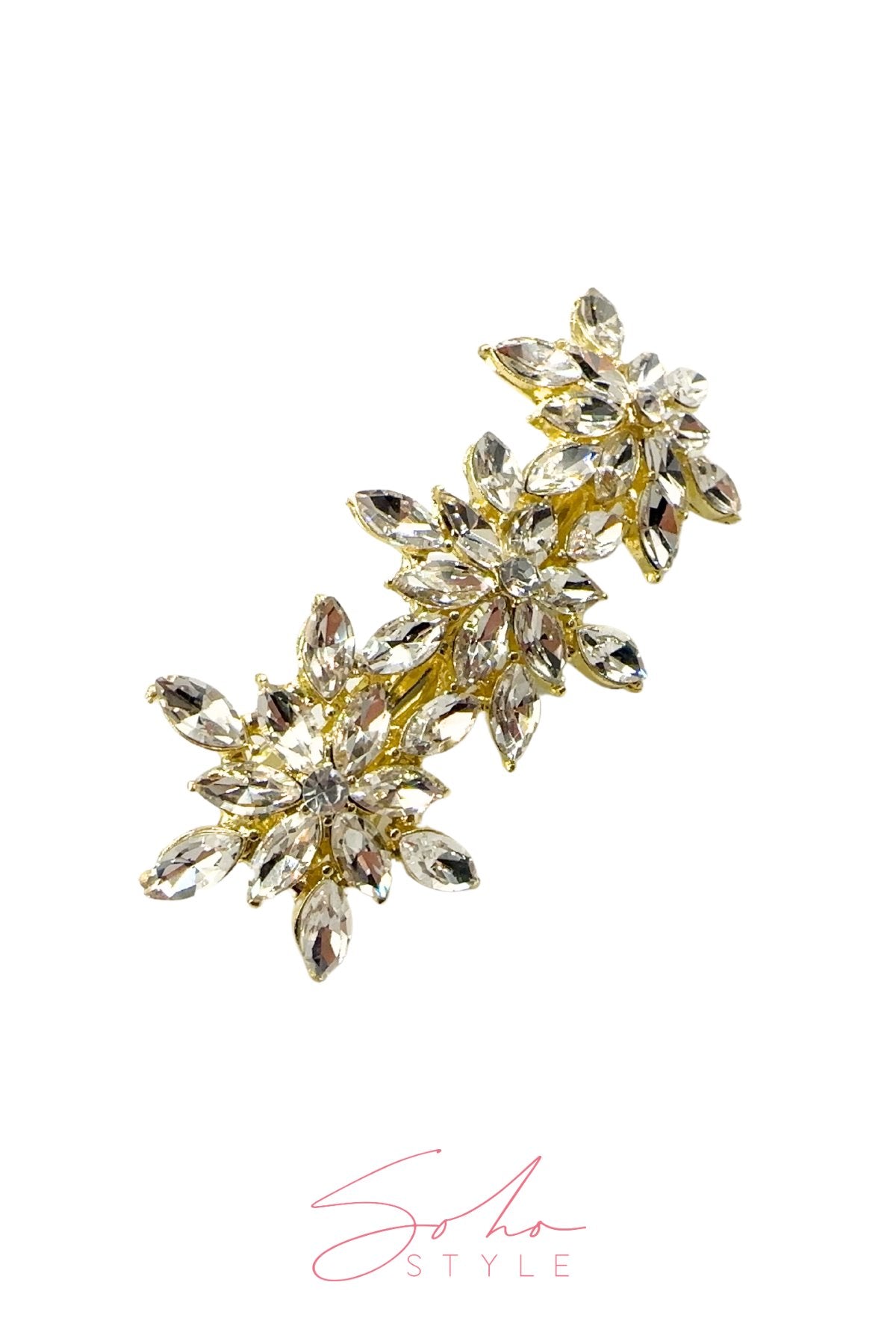 CRYSTALS STARBURST BARRETTE Barrette Soho Style