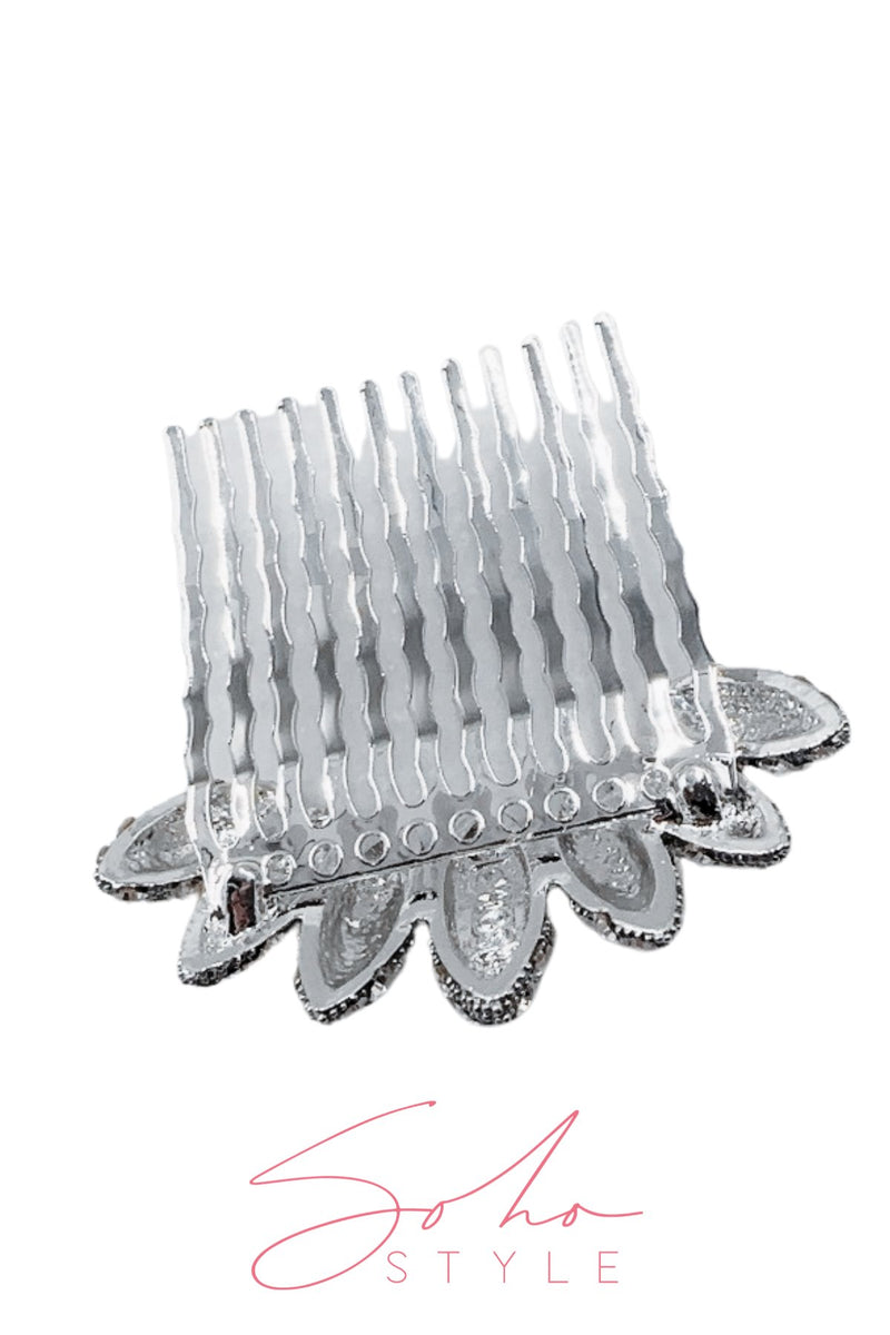 Sale - Almond Cluster Crystal Comb (Per Piece) Hair Comb Sale
