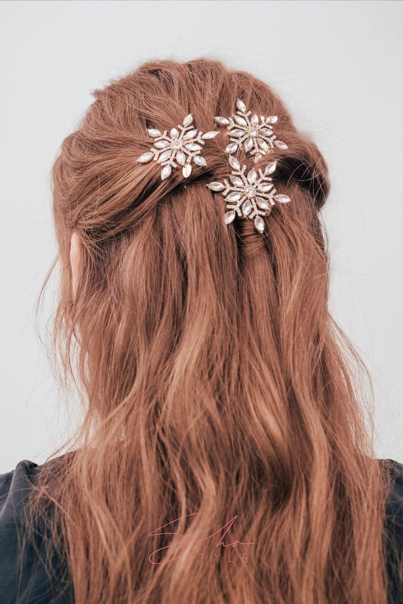 Texas Snowflake Hair barrettes Barrette Soho Style