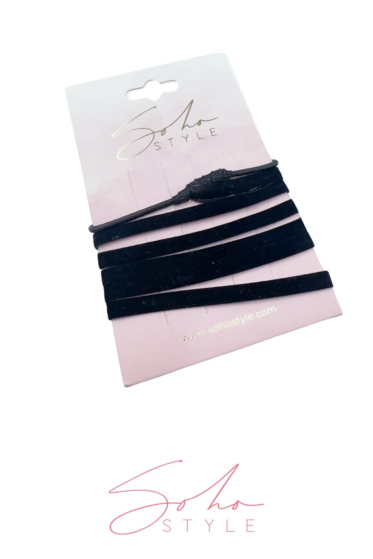 [SALE] Set of 5 Leather Suede hair ties Ponytail Holder 2020