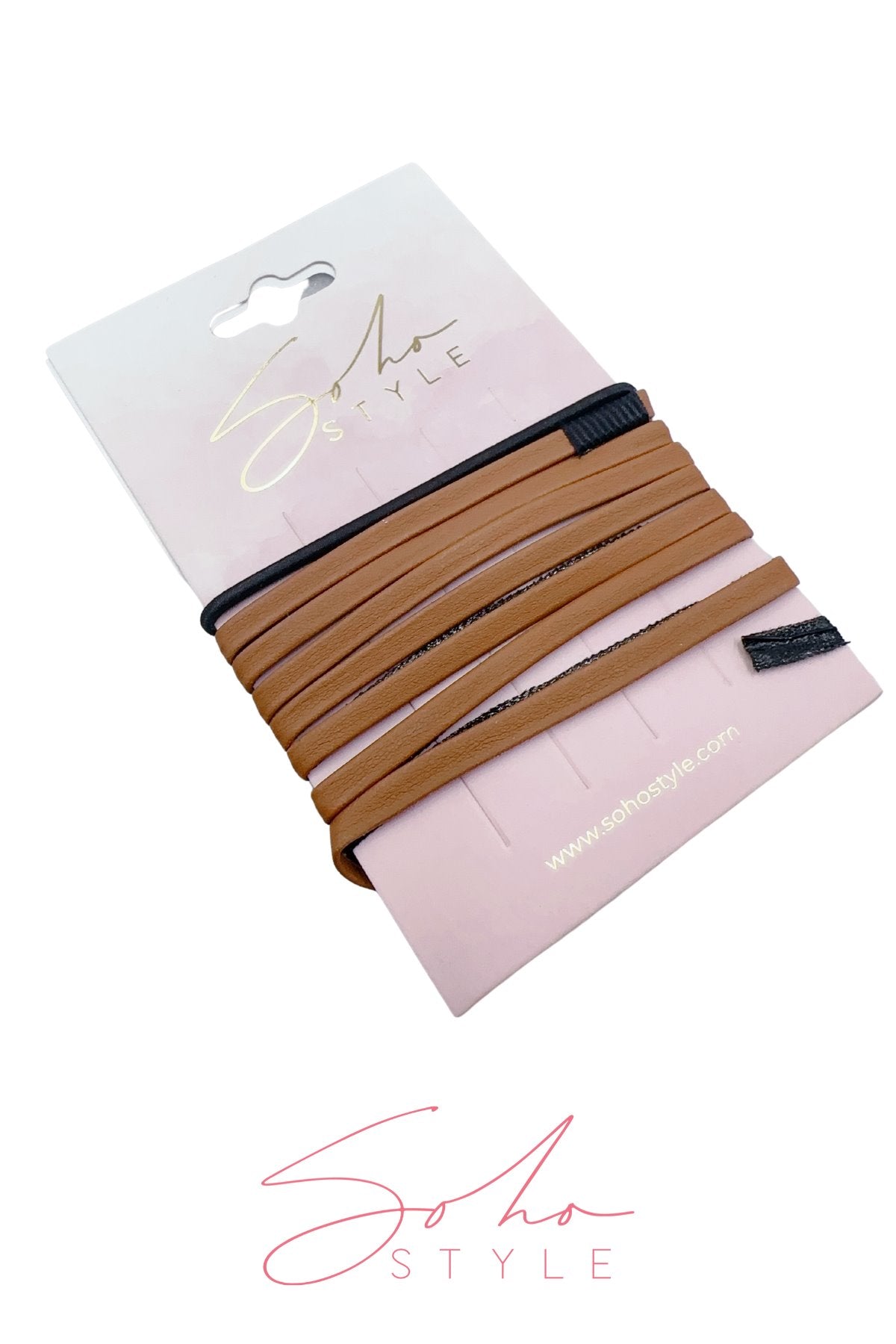 [SALE] Set of 5 Leather Suede hair ties Ponytail Holder 2020