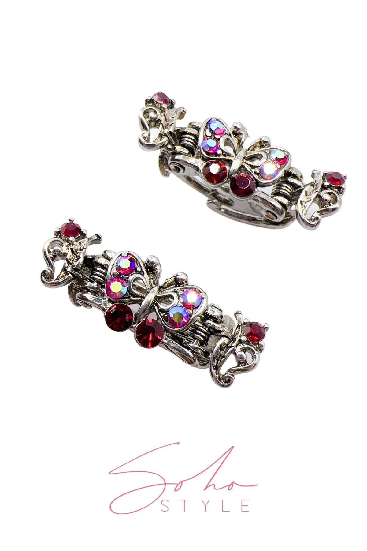 [SALE] MIni Crystal Rhinestones Butterfly Hair Jaw Hair Jaws Sale