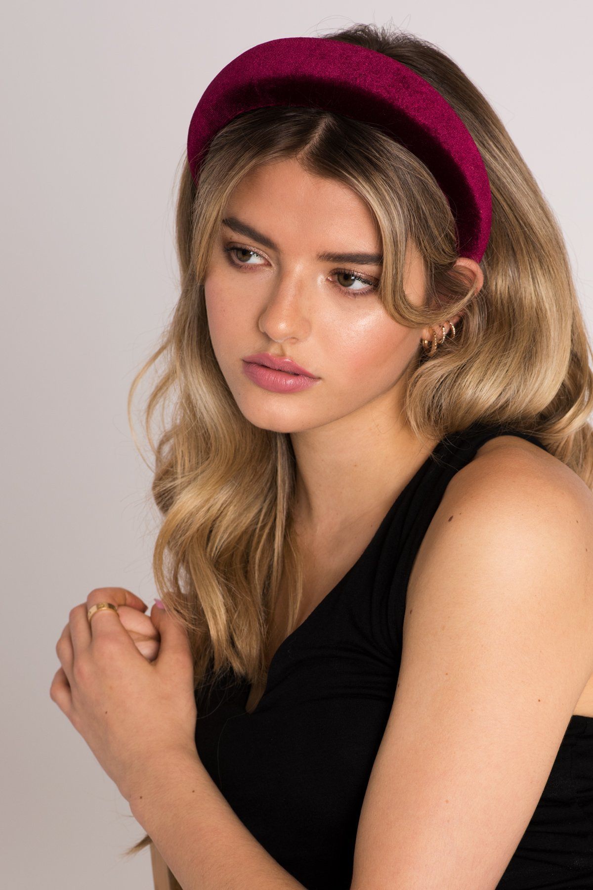 Uptown Girl Padded Velvet Headband Headband 2019