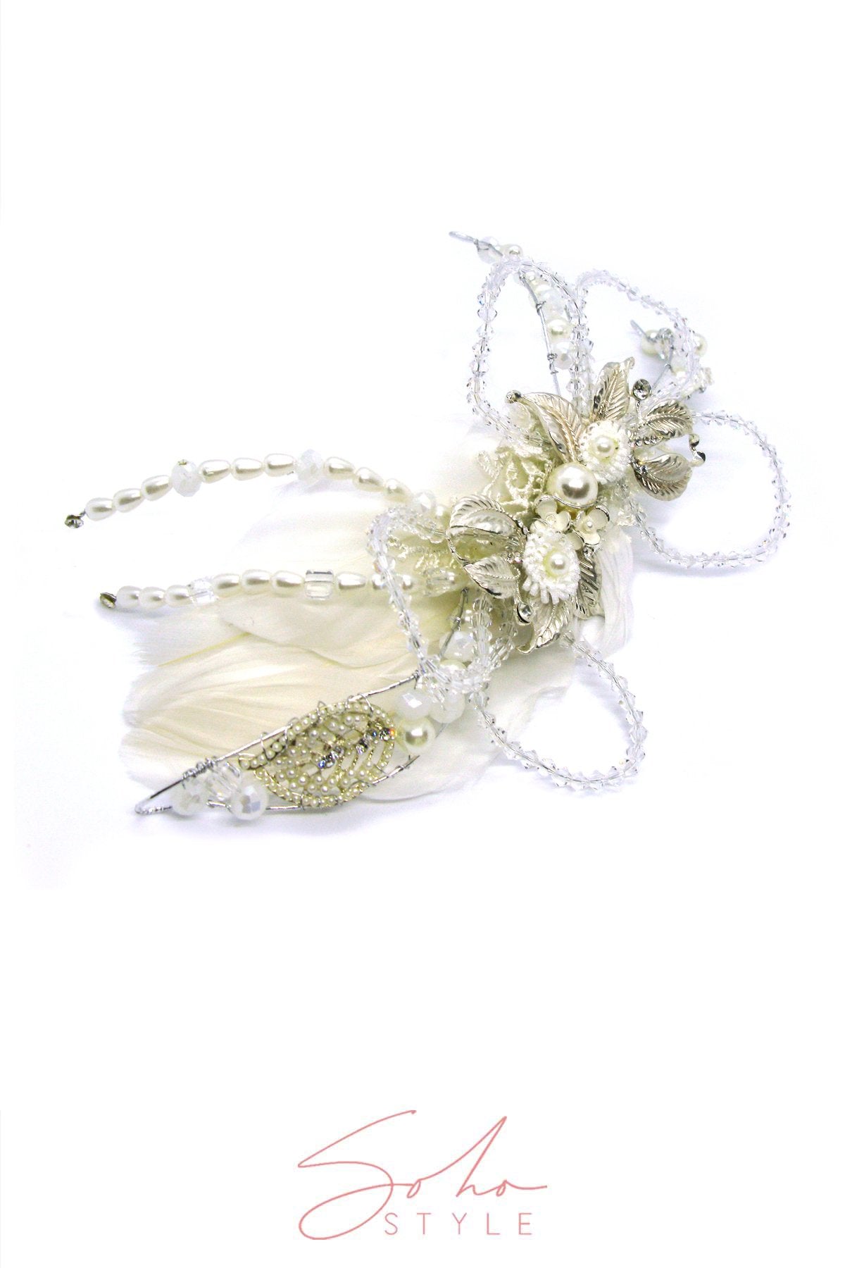 ARIEL FEATHER HAIR CLIP Wedding Sale