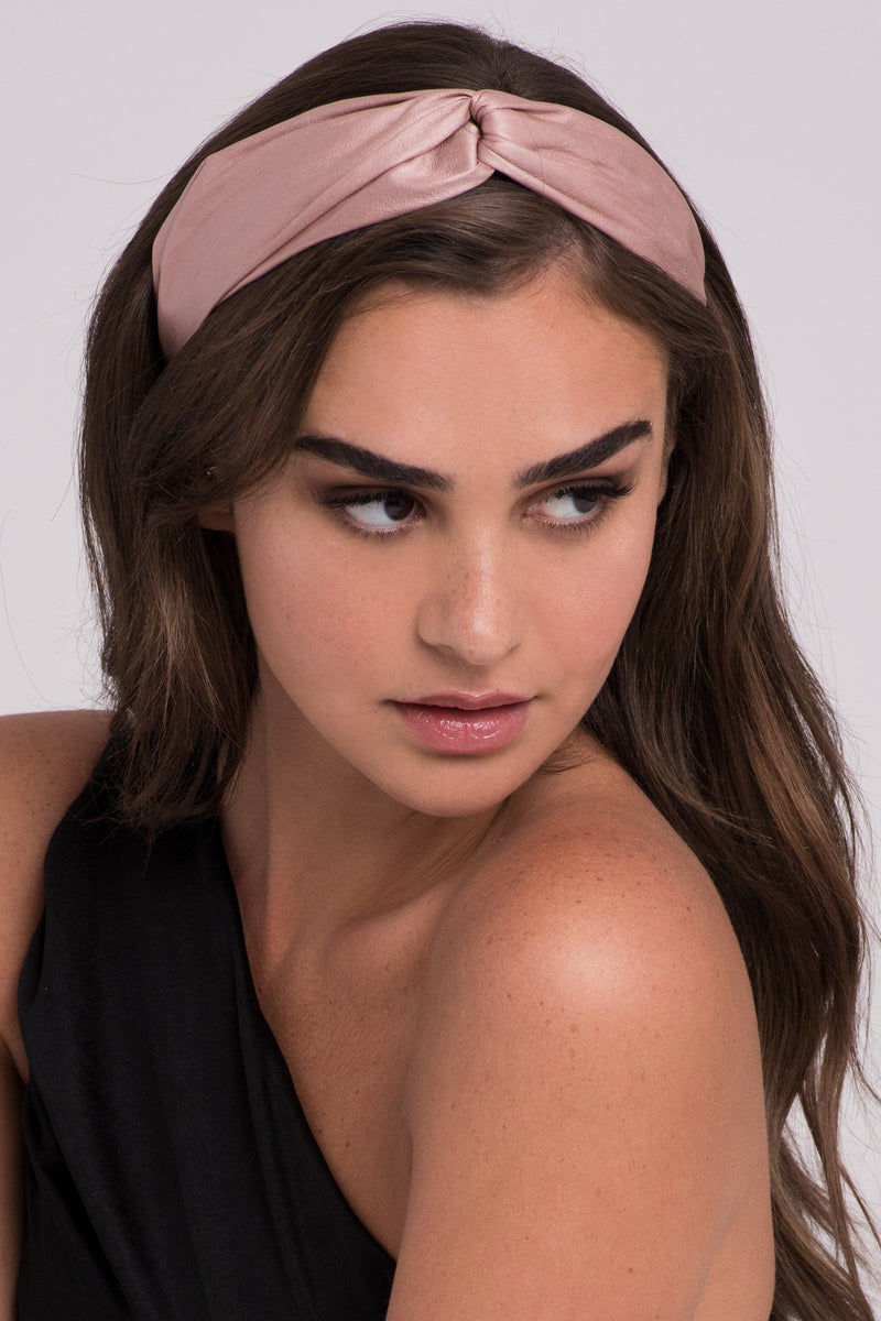 Wrap-style Faux Leather Headband Headband Soho Style