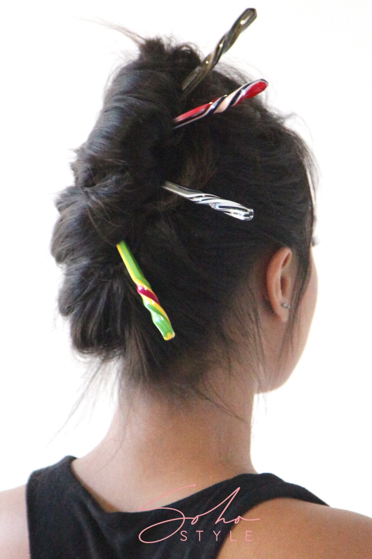Marble pattern hair stick Hair Accessorie ACUS51