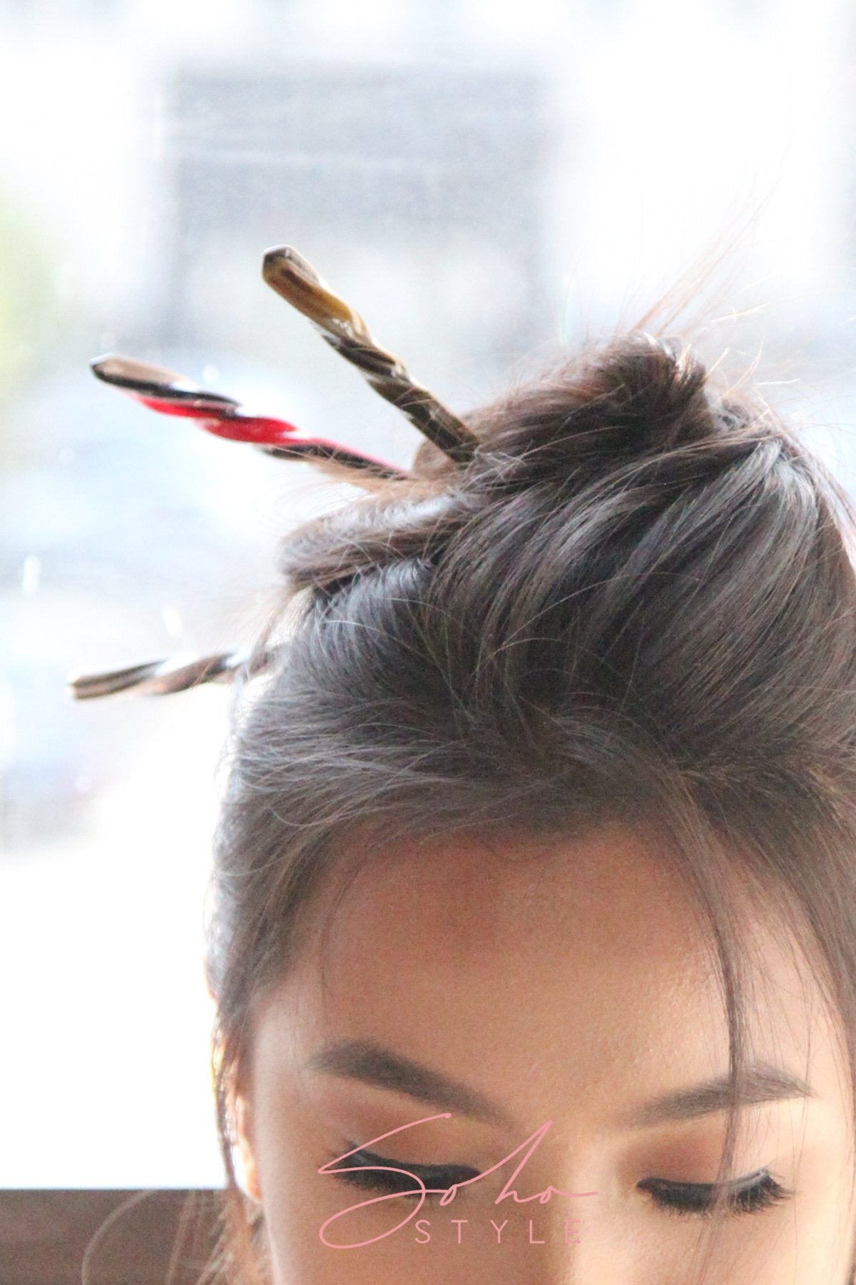 Marble pattern hair stick Hair Accessorie ACUS51
