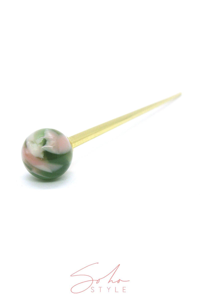 Geometric marble hair stick Hair Accessorie ACUS52