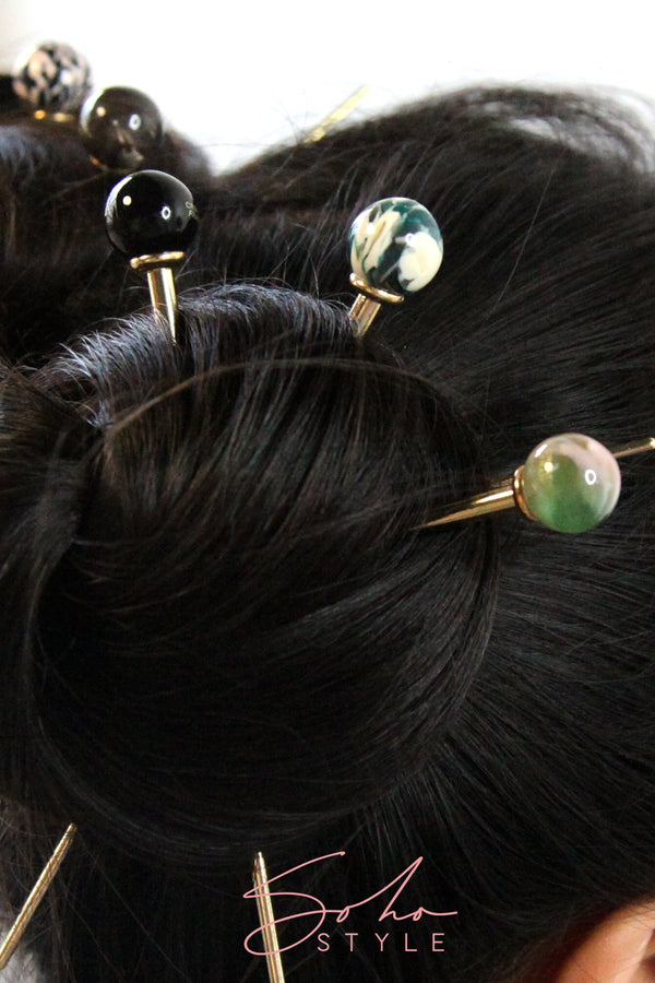 Geometric marble hair stick Hair Accessorie ACUS52