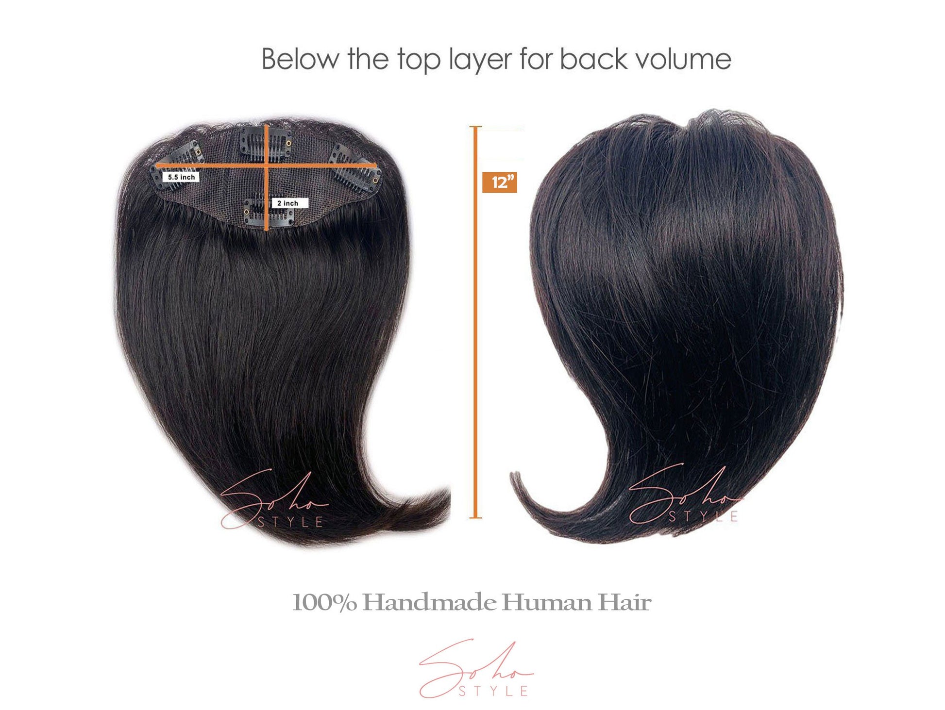 Special Value Set - Angela 12" Human Hair Volume Topper Extension + Human Ali set Hair Extension Sale