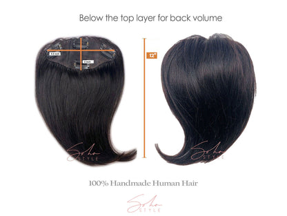 Special Value Set - Angela 12" Human Hair Volume Topper Extension + Human Ali set Hair Extension Sale