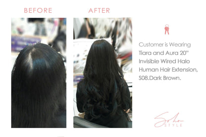 Tiara - 18'' Remy Human Hair Volume Topper Extension Hair Extension Soho Style