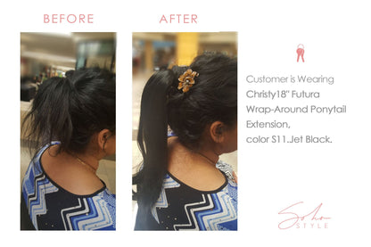 Christy - 18" Futura Wrap-Around Ponytail Extension Hair Extension Soho Style