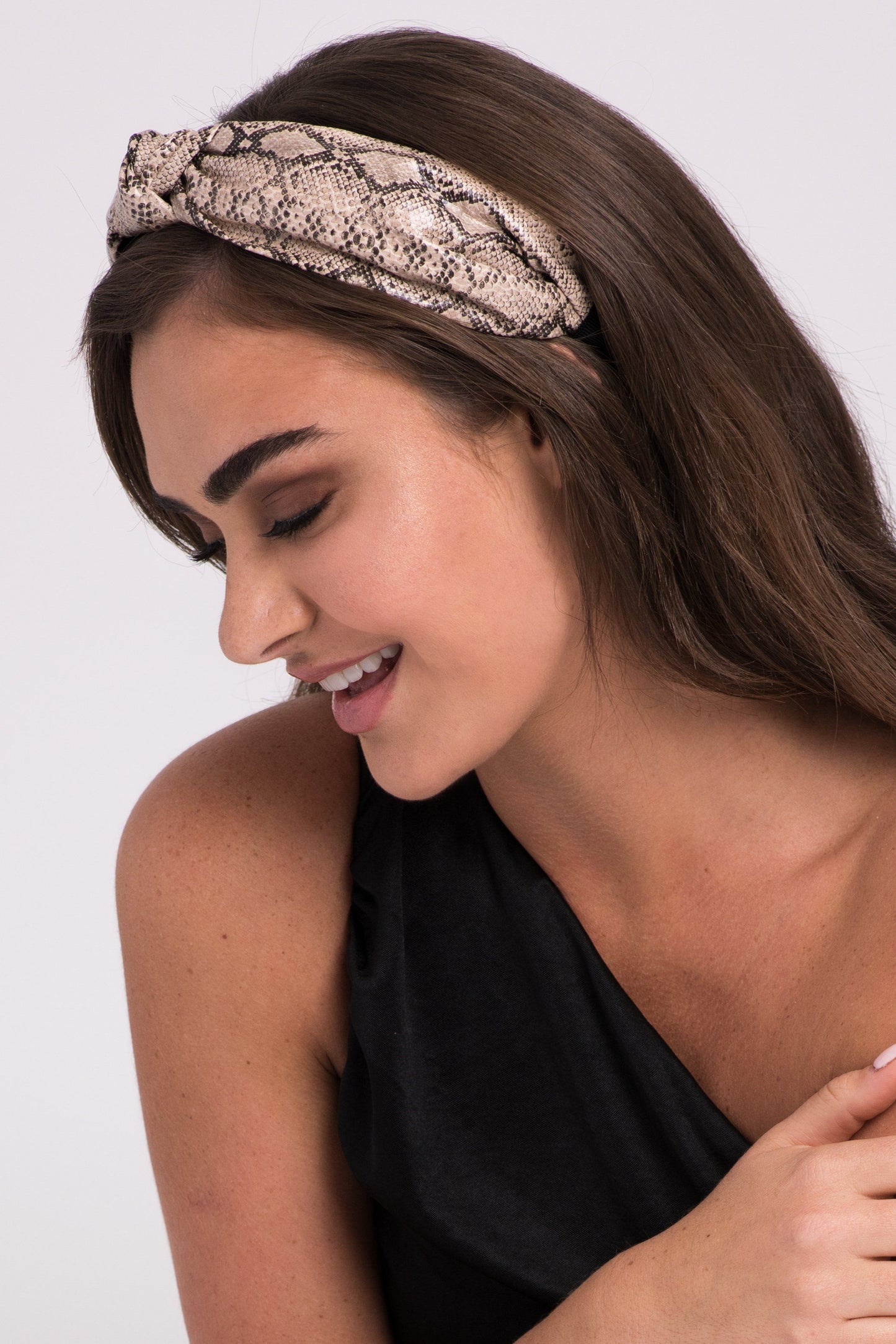 Faux Snakeskin Headband Soho Style