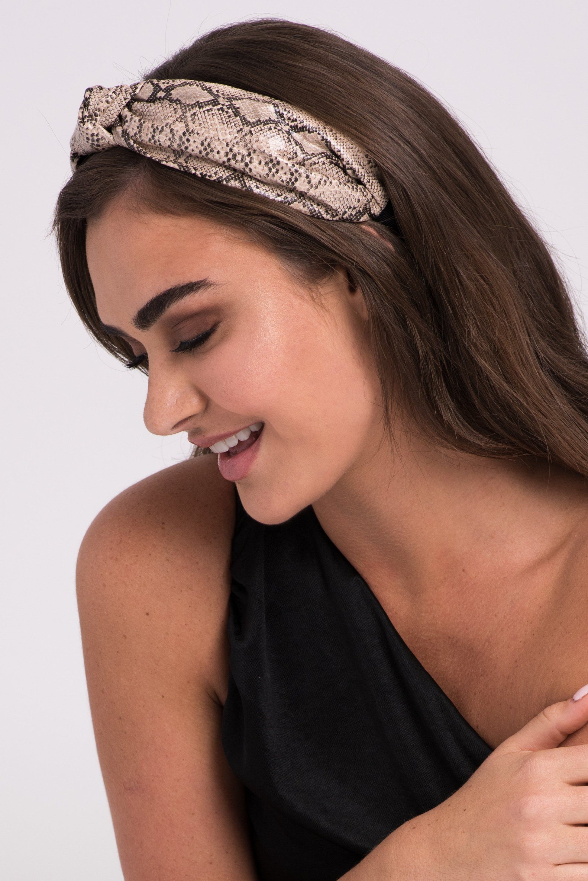 Faux Snakeskin Headband Soho Style