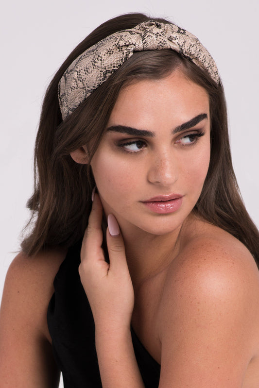 Faux Snakeskin Headband Soho Style
