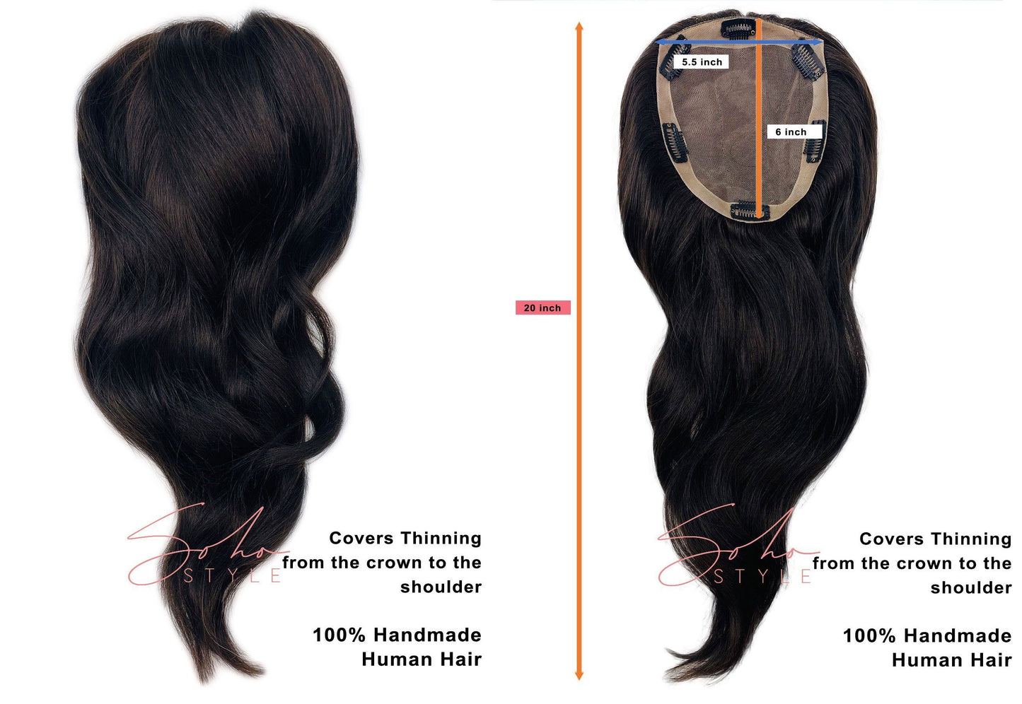 Special Value Set - Godiva 20" Luxury Long Volume Topper Remy Human Hair Extension + Ali set Hair Extension Sale