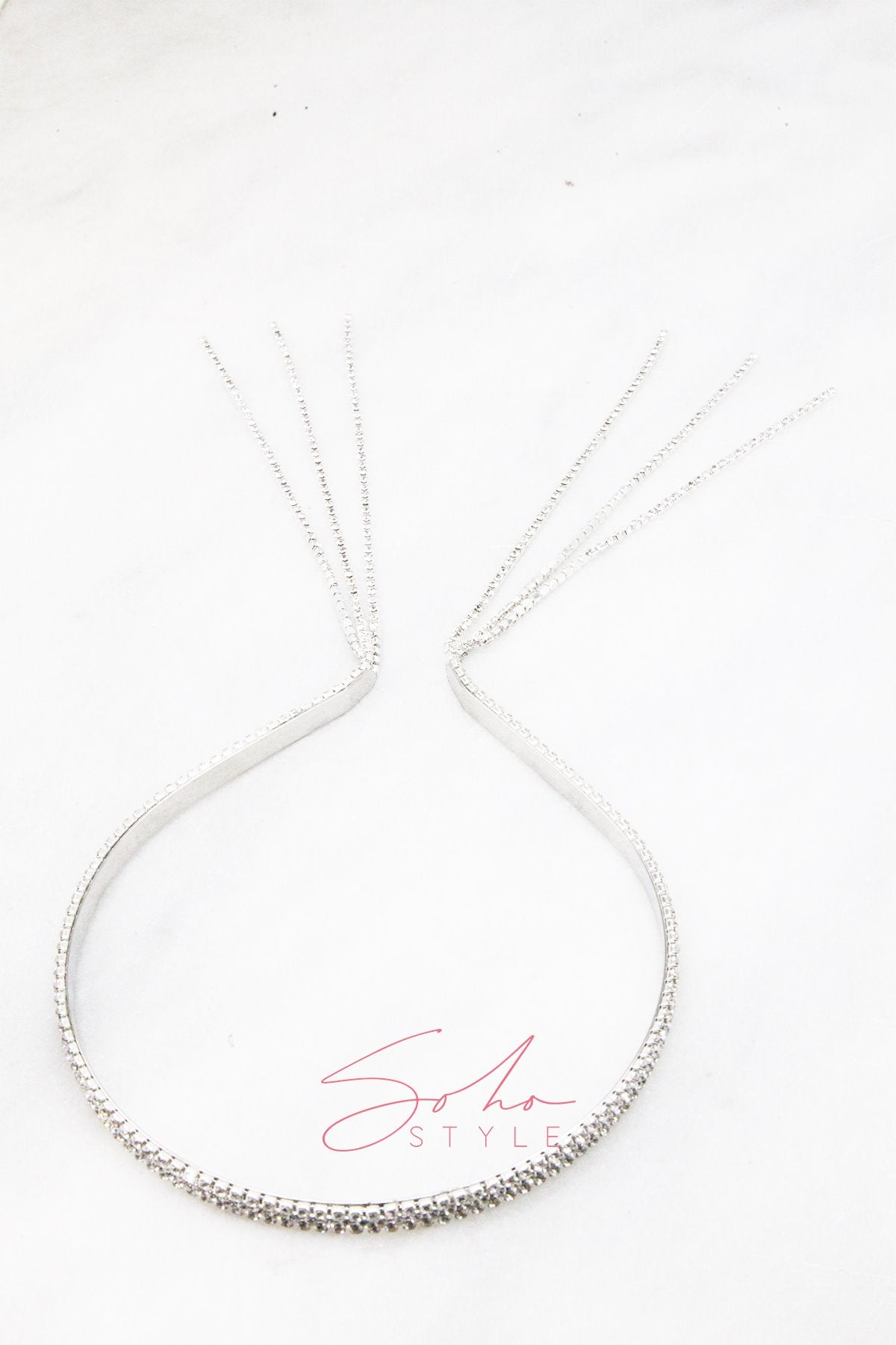 Intricate vines of crystals headband Headband Soho Style