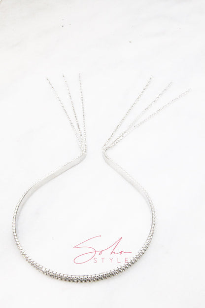 Intricate vines of crystals headband Headband Soho Style