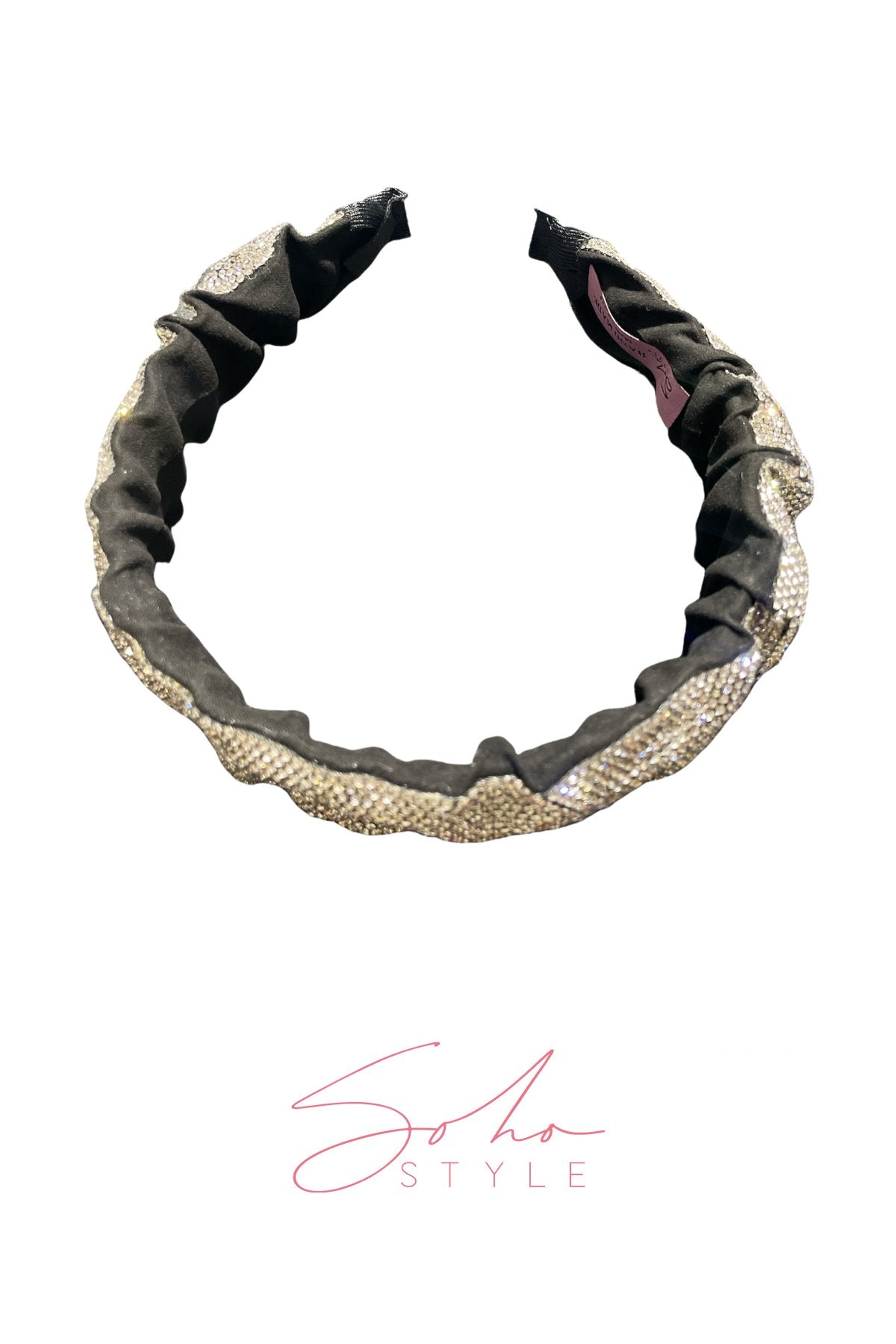 Unbreakable crystal cloth headband Soho Style