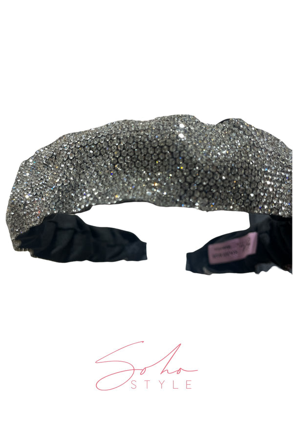 Unbreakable crystal cloth headband Soho Style