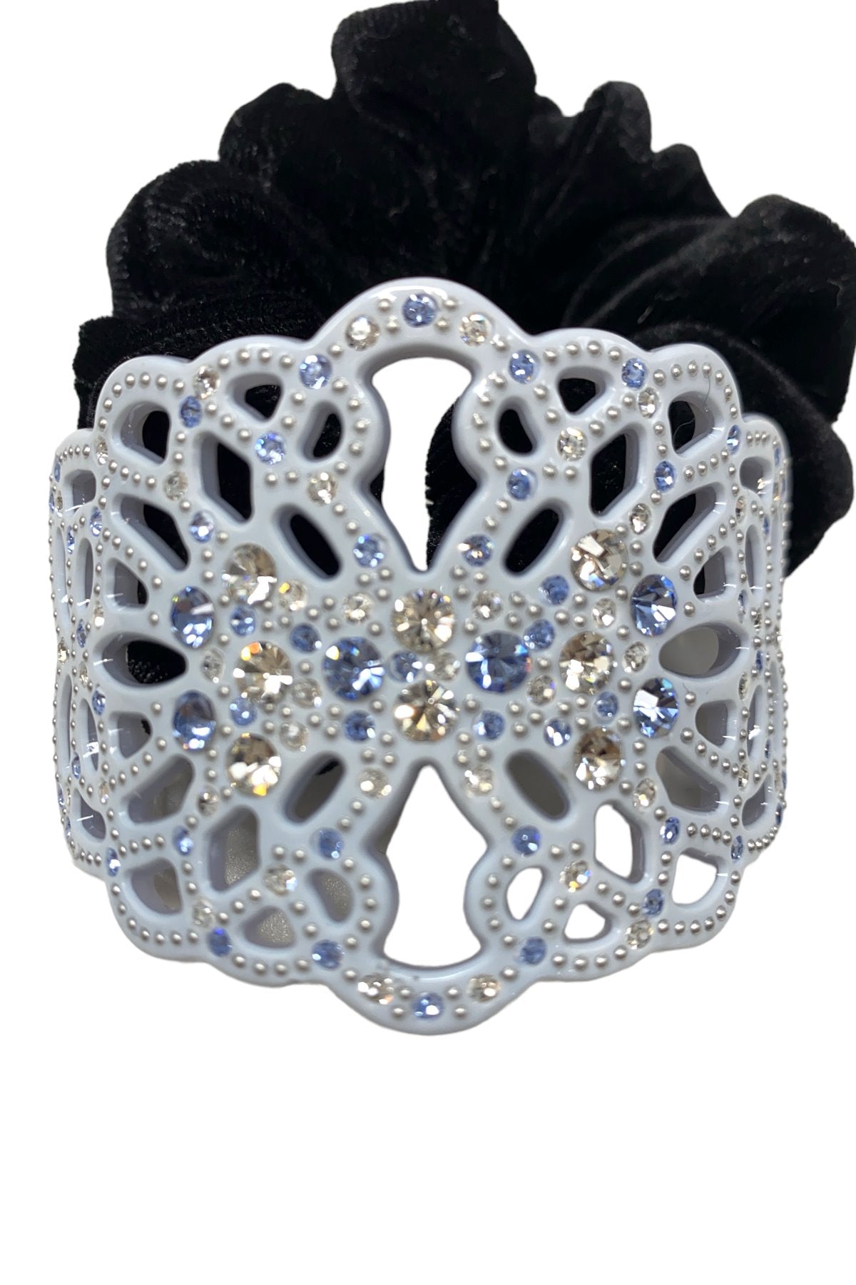 Crystal Decorative ponytail holder scrunchie Hair Accessorie Soho Style