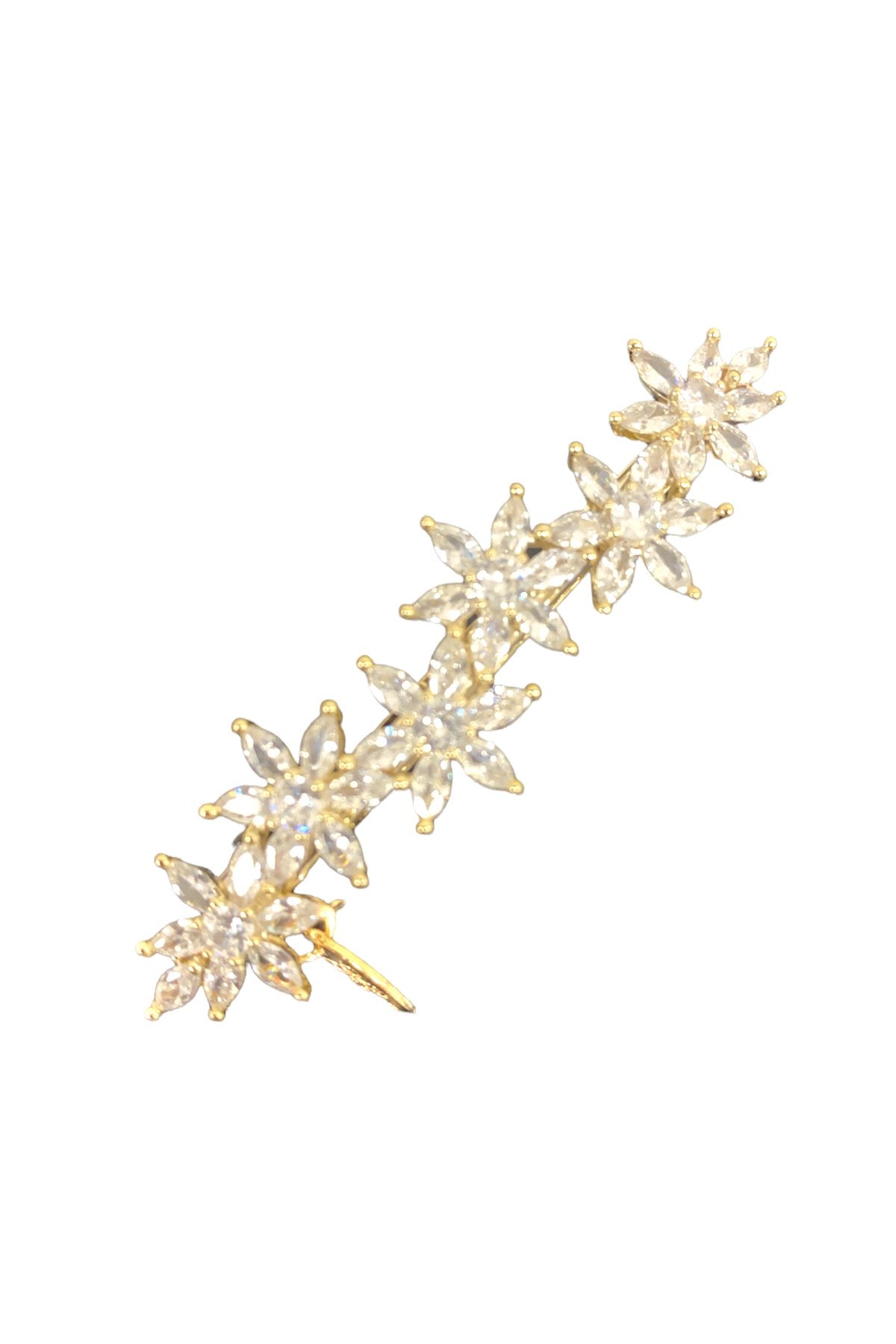 Water Fog Flower Crystal Hair Barrettes Barrette Soho Style