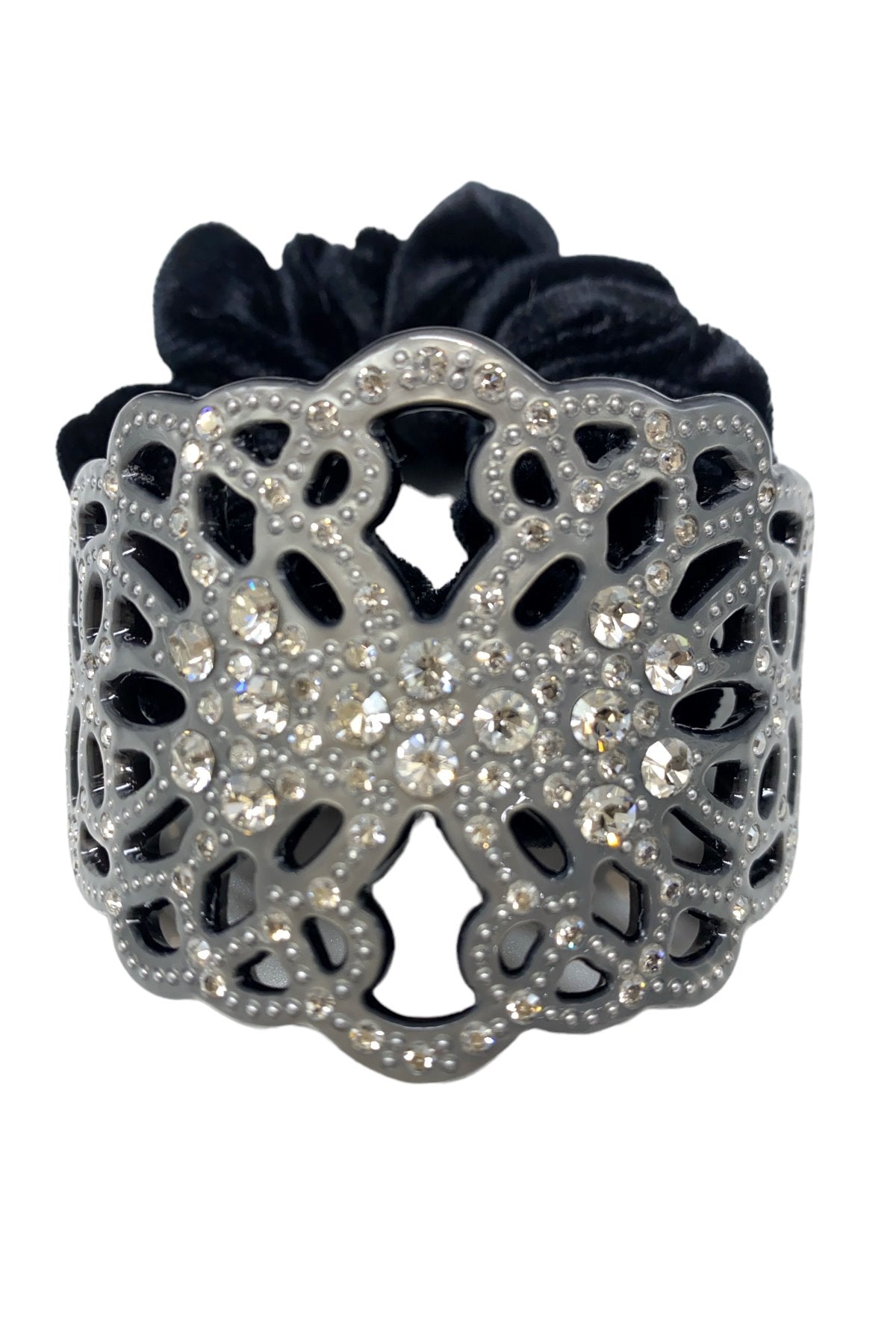 Crystal Decorative ponytail holder scrunchie Hair Accessorie Soho Style
