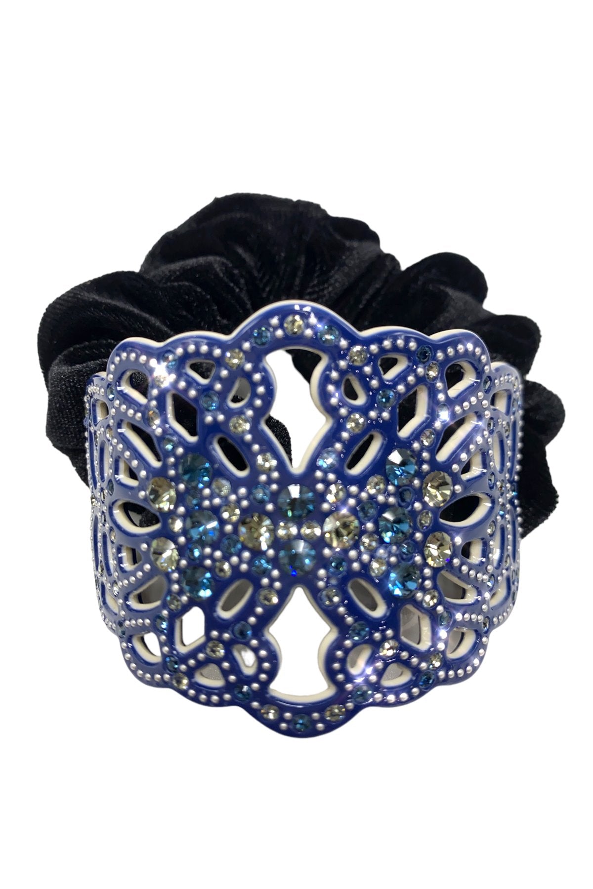 Crystal Decorative ponytail holder scrunchie Hair Accessorie Soho Style