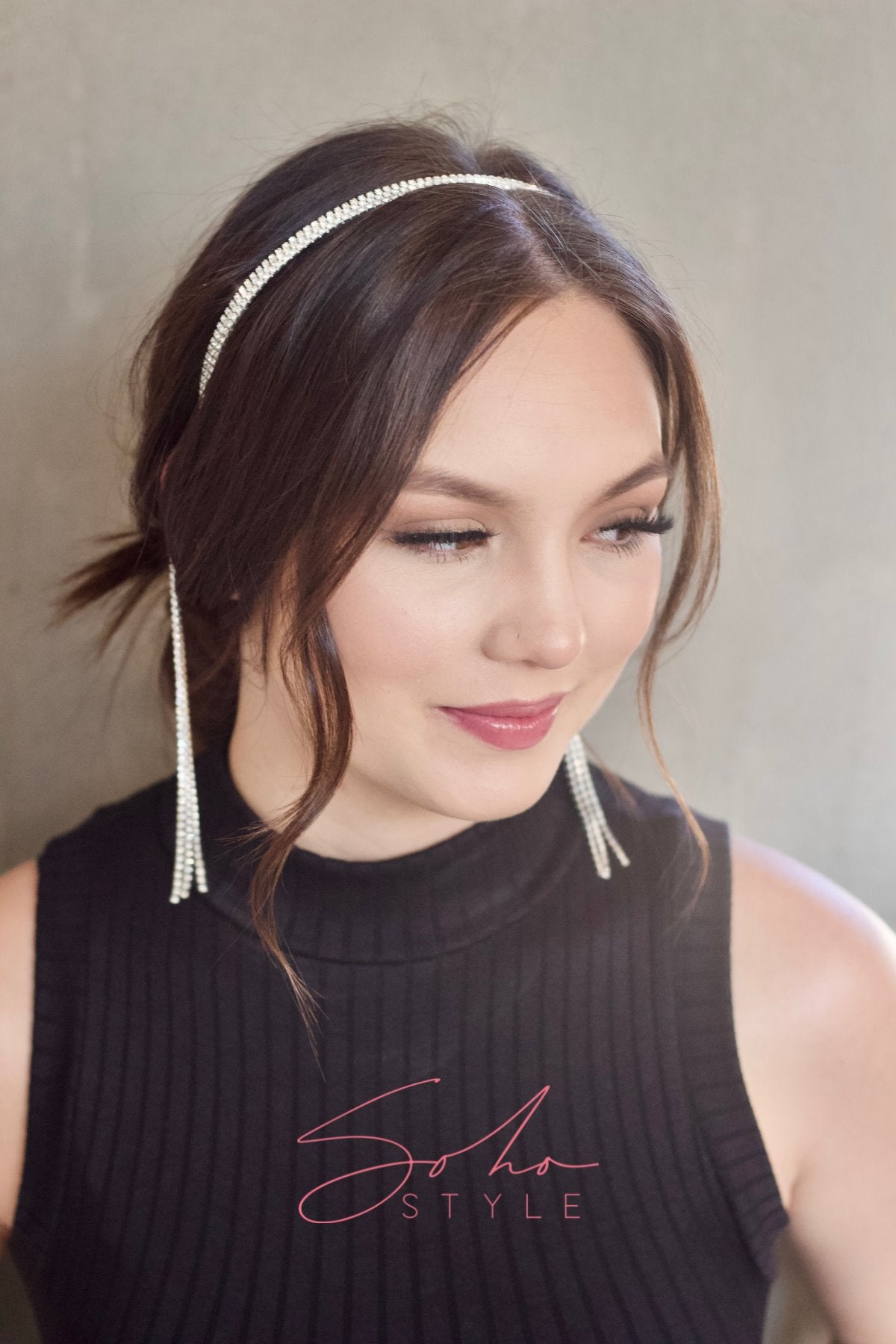 Intricate vines of crystals headband Headband Soho Style