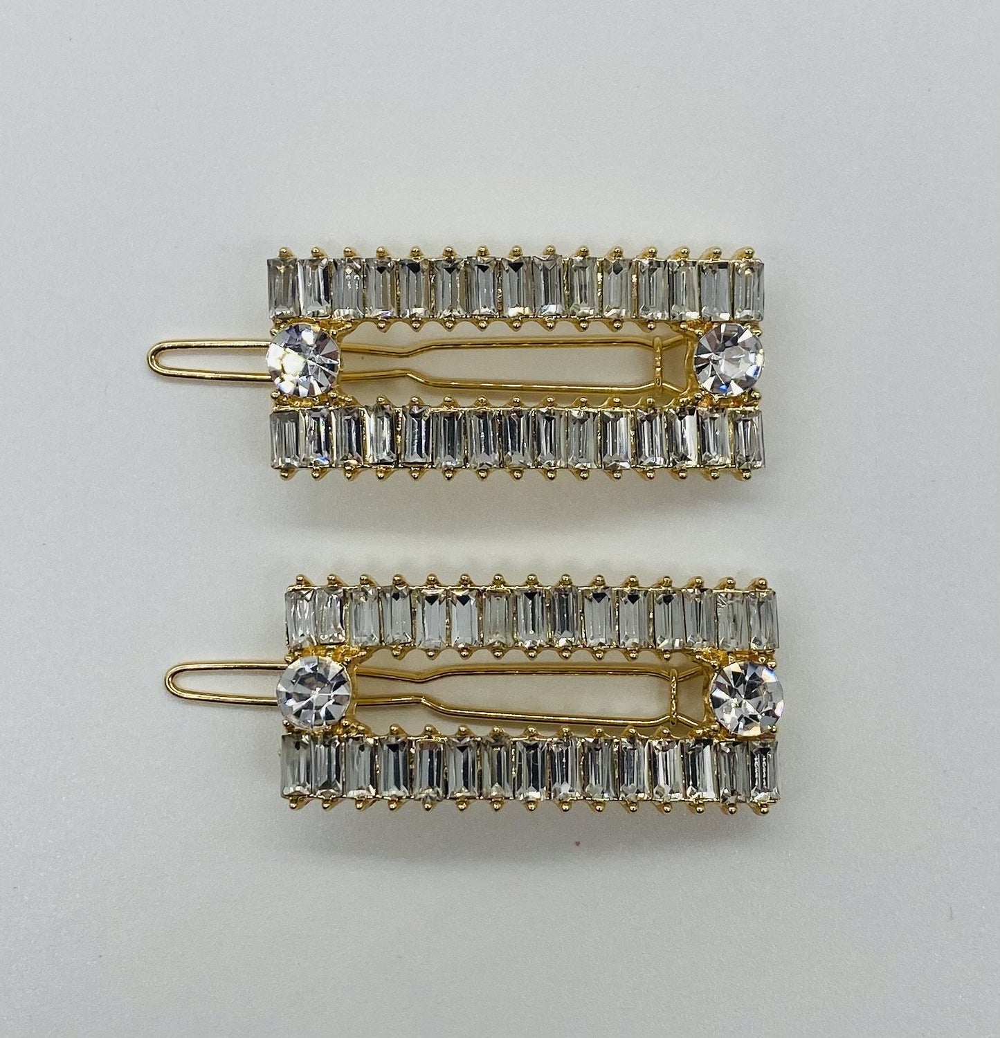 Emerald Cut Rhinestones Barrette Barrette Soho Style