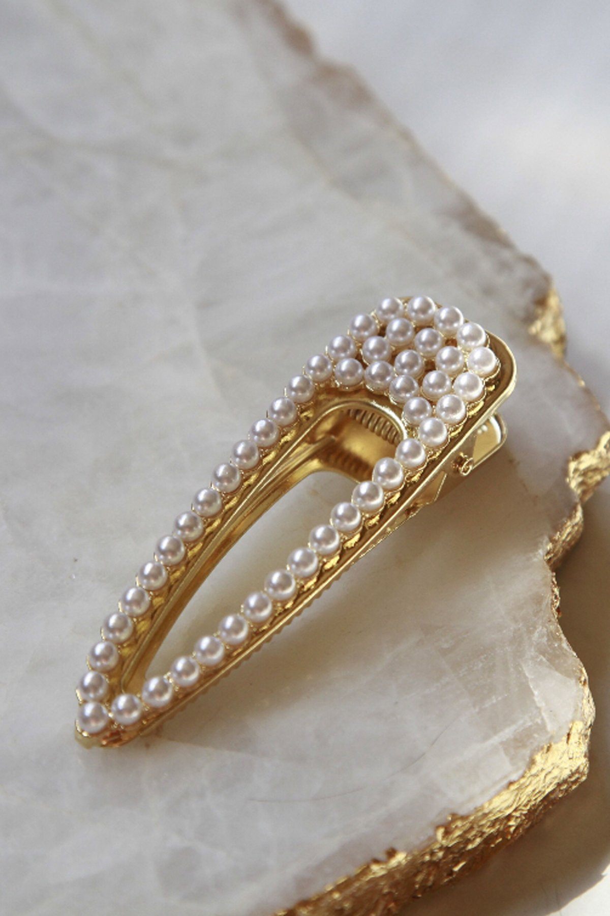 Large Gilded Pearl Hair Clip Hair Clip 2019