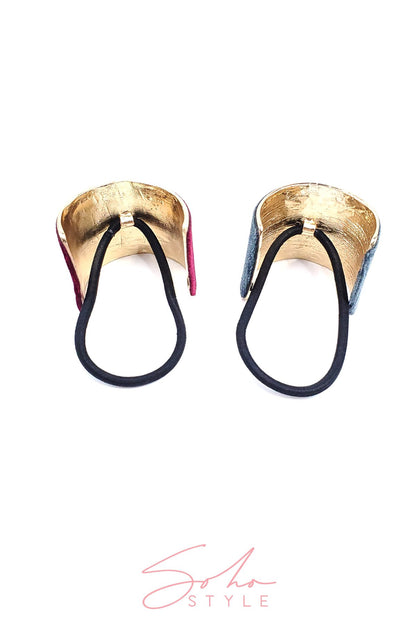 Velvet Coated Ponytail Cuff Set Hair Accessorie Soho Style