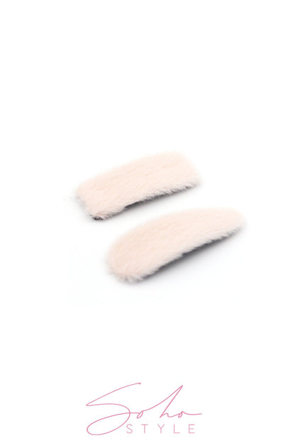 Oversized Fuzzy Snap Clip Sets Hair Clip 2020
